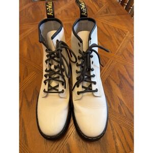 Dr Martian boots women 7 white ZAVALA AirWair